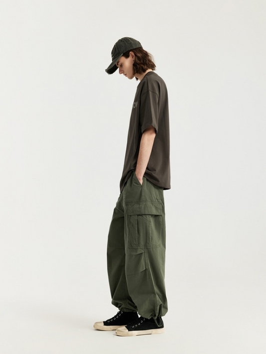 Wrinkle Straight Fit Cargo Pant